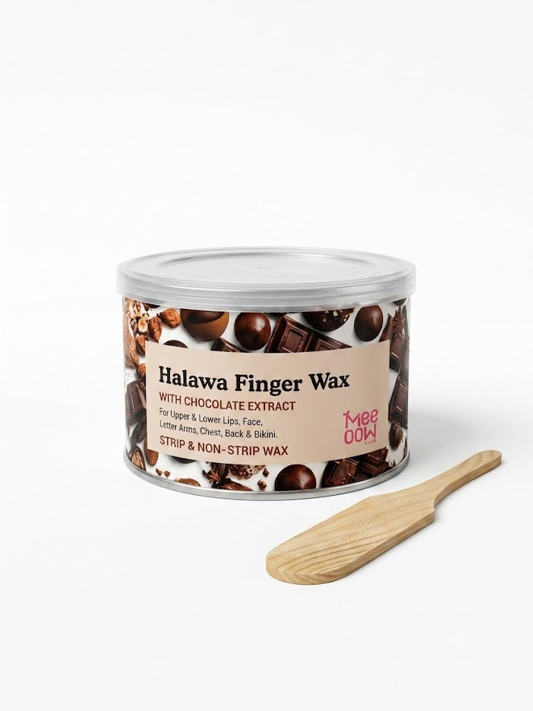 Halawa Finger Wax with Chocolate Extract – Face & Body Hair Removal (500ML)