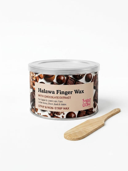 Halawa Finger Wax with Chocolate Extract – Face & Body Hair Removal (500ML)