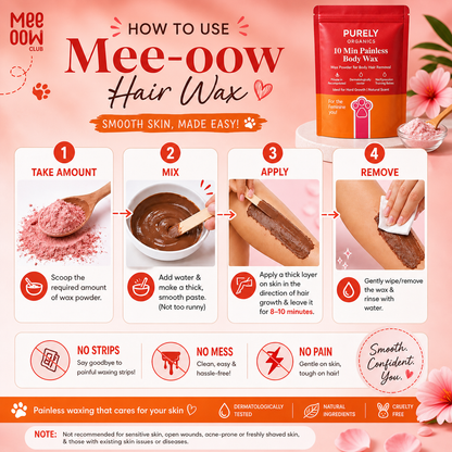 Meeoow Hair Removal Wax Powder (Red)