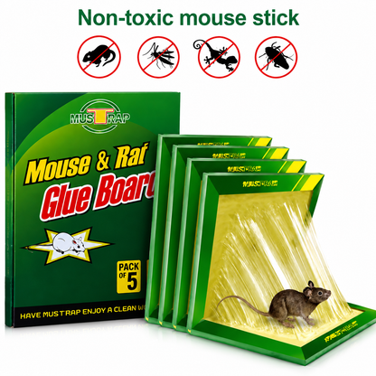 Non-Toxic Mouse Glue Trap | Strong Adhesive Mouse & Rat Glue Board