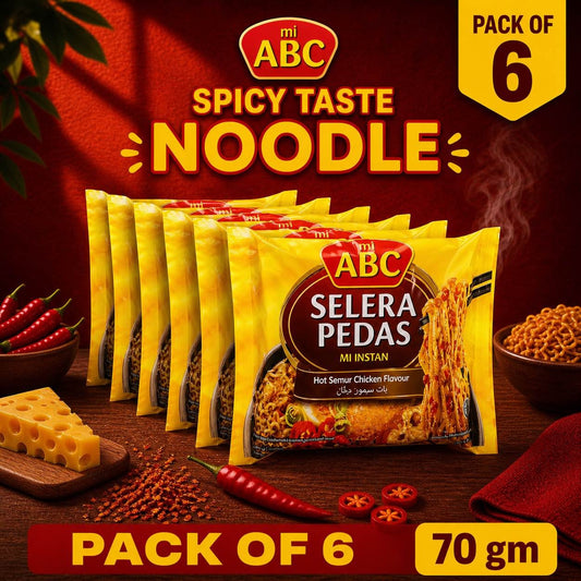 Abc Spicy Taste Noodle Pack Of 6
