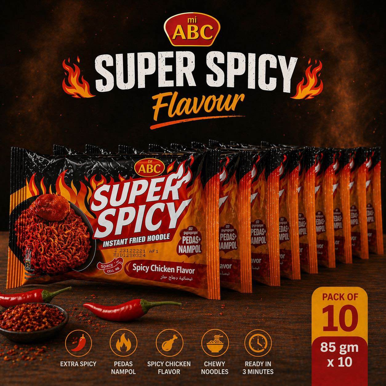 Abc Super Spicy Pack Of 10
