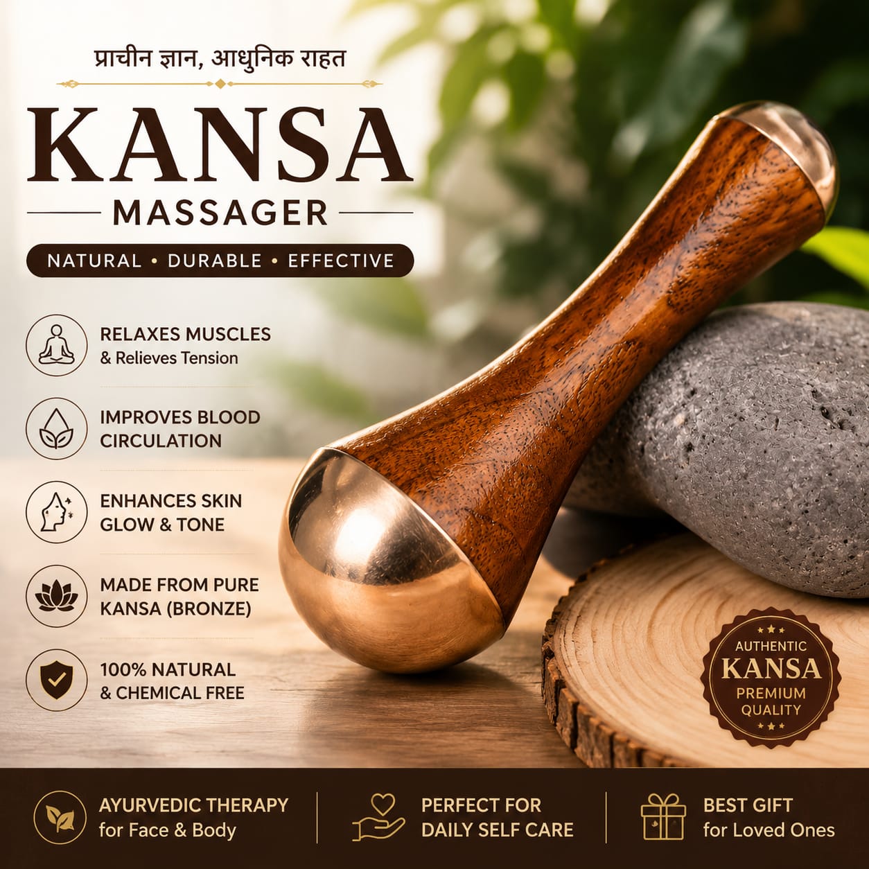 Authentic Kansa Massager