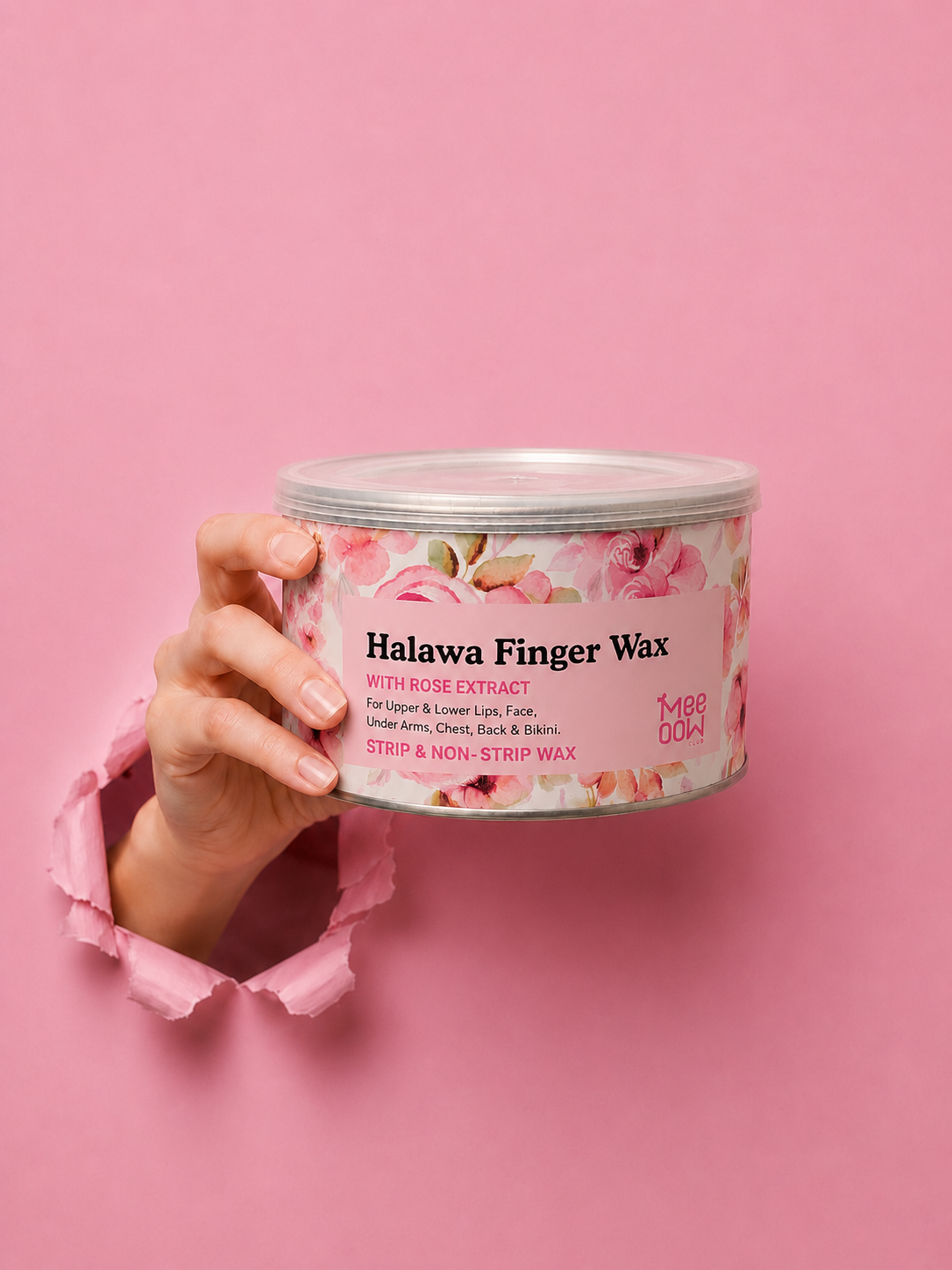 Rose Halawa Finger Wax – Face & Body Hair Removal (500ML)