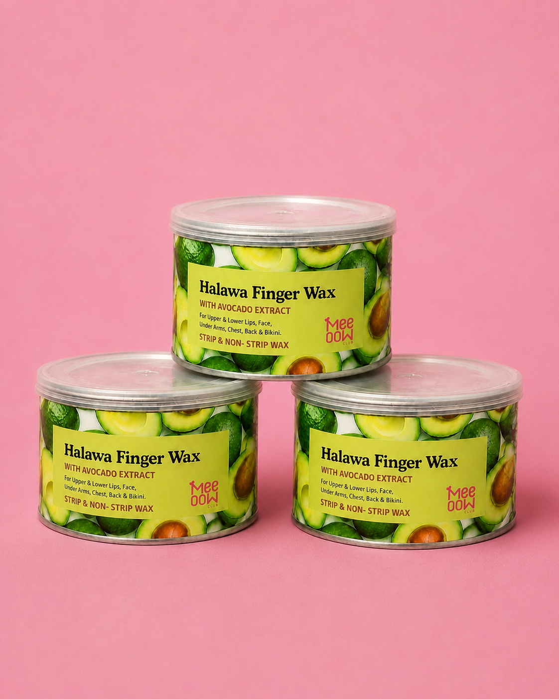 Avocado Halawa Finger Wax – Face & Body Hair Removal (500ML)