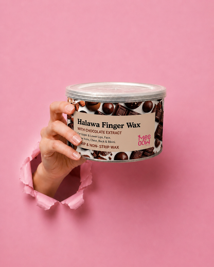 Halawa Finger Wax with Chocolate Extract – Face & Body Hair Removal (500ML)