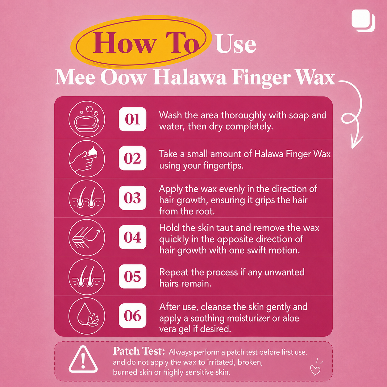 Rose Halawa Finger Wax – Face & Body Hair Removal (500ML)