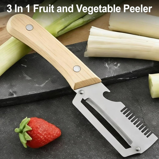 Multi-Blade Green Onion Cutter & Premium Vegetable Peeler