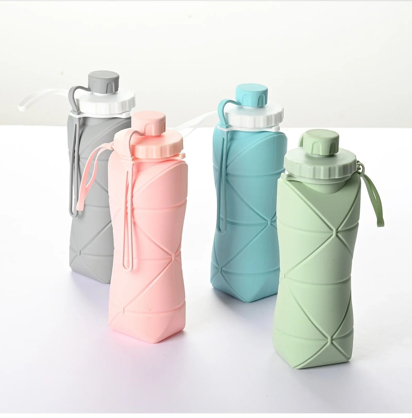 Collapsible Silicone Travel Water Bottle (Leakproof & BPA-Free)