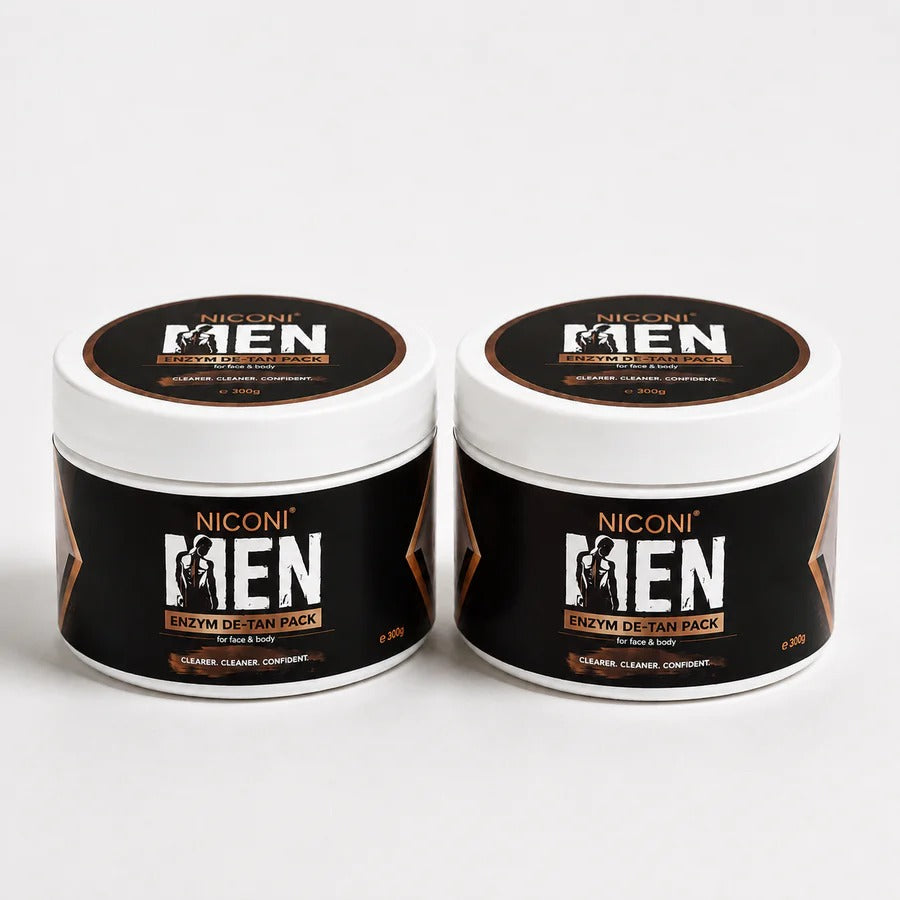 NICONI Men Enzyme De-Tan Pack for Face & Body 300g