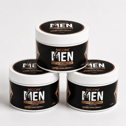 NICONI Men Enzyme De-Tan Pack for Face & Body 300g