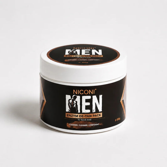 NICONI Men Enzyme De-Tan Pack for Face & Body 300g