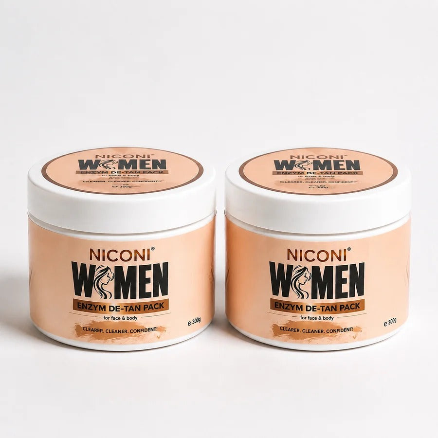 NICONI Women Enzyme De-Tan Pack for Face & Body 300g
