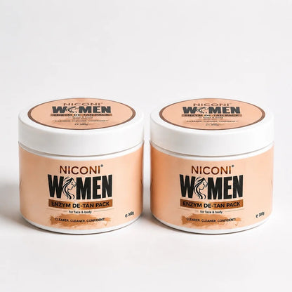 NICONI Women Enzyme De-Tan Pack for Face & Body 300g