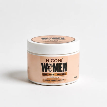 NICONI Women Enzyme De-Tan Pack for Face & Body 300g