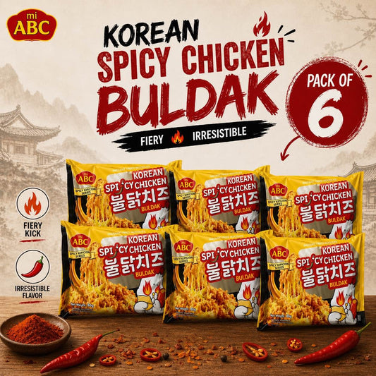 Abc Korean Spicy Buldak Pack Of 6