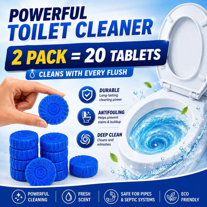 Toilet Cleaning Tablets - Fresh blue flush formula