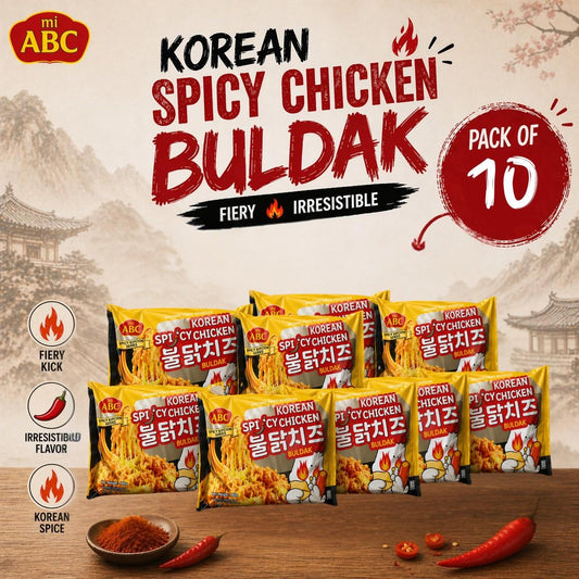 Abc Korean Spicy Chicken Buldak Pack Of 10
