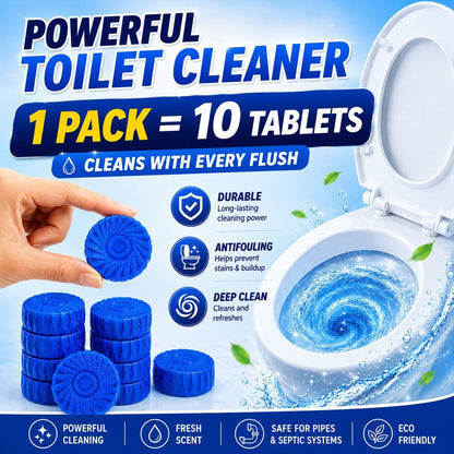 Toilet Cleaning Tablets - Fresh blue flush formula