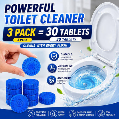 Toilet Cleaning Tablets - Fresh blue flush formula